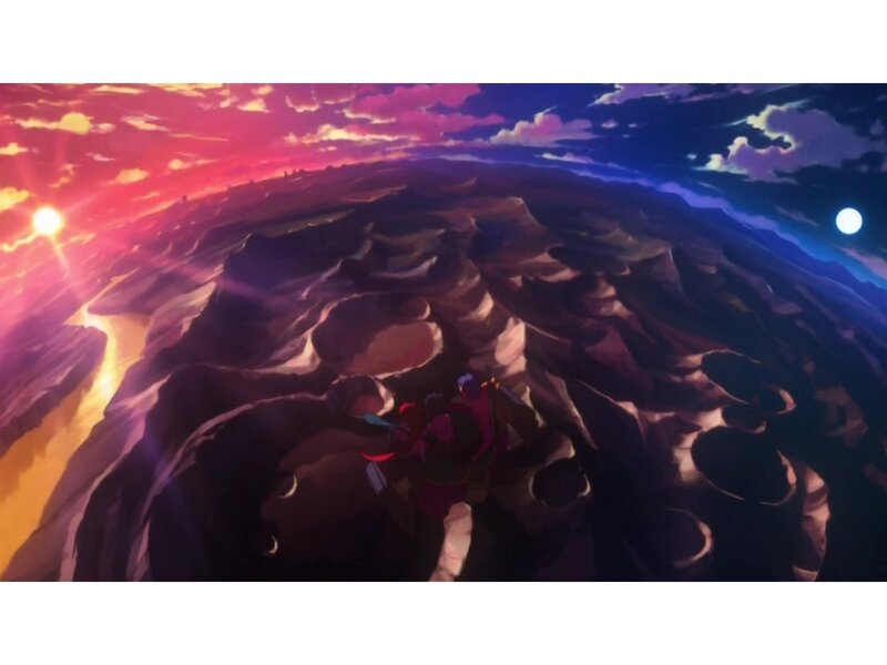 Two Figures on a Planet — Purple
