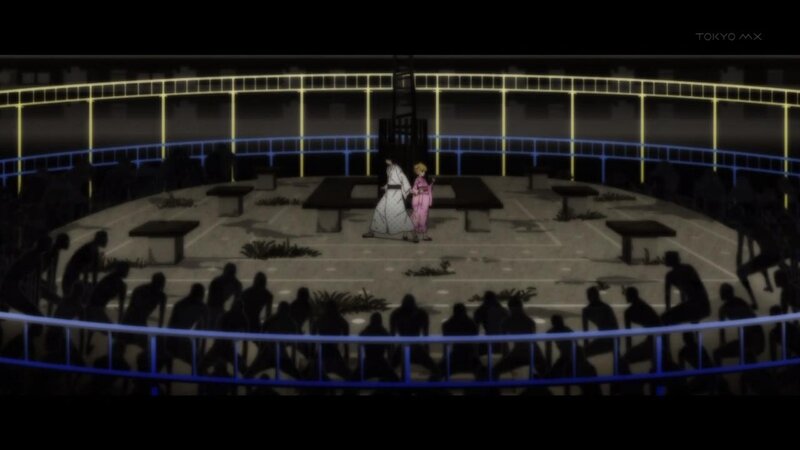 Two Figures on a Stage