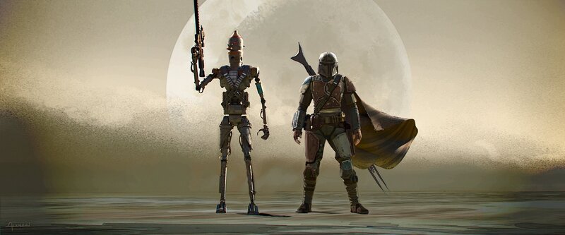 Two Figures on Desert Planet