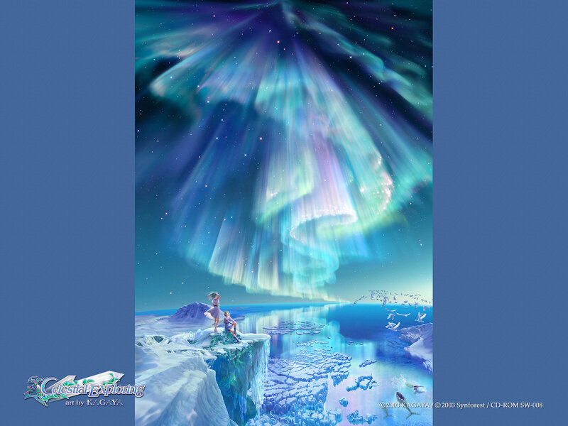 Two Figures on Ice Cliff