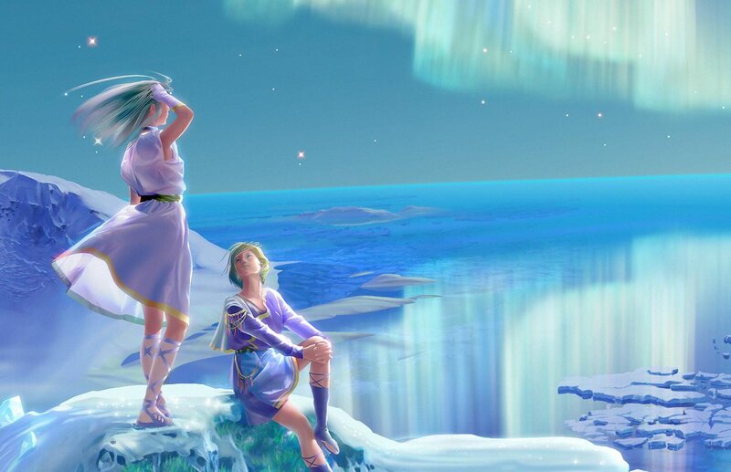 Two Figures on Ice