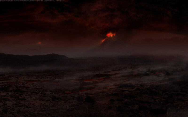 Two Figures on Volcanic Plain