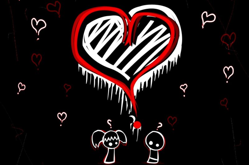 Two Figures under a Heart