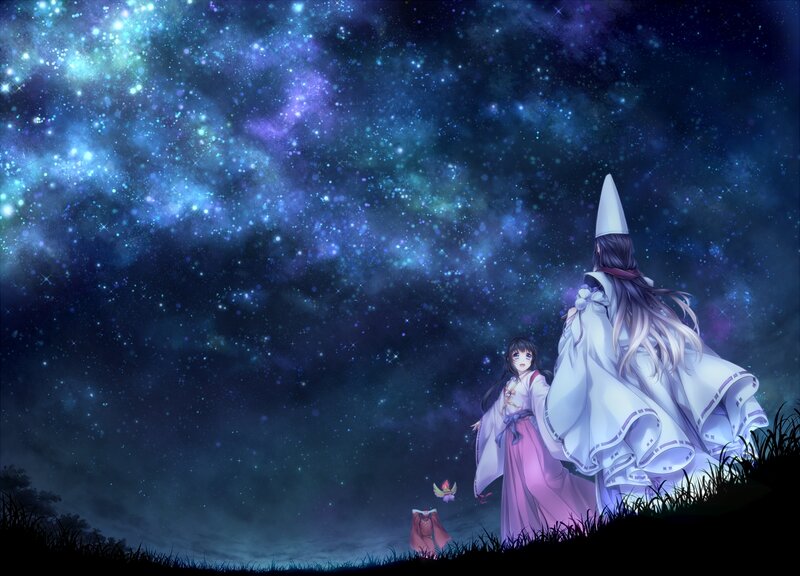 Two Figures under Stars