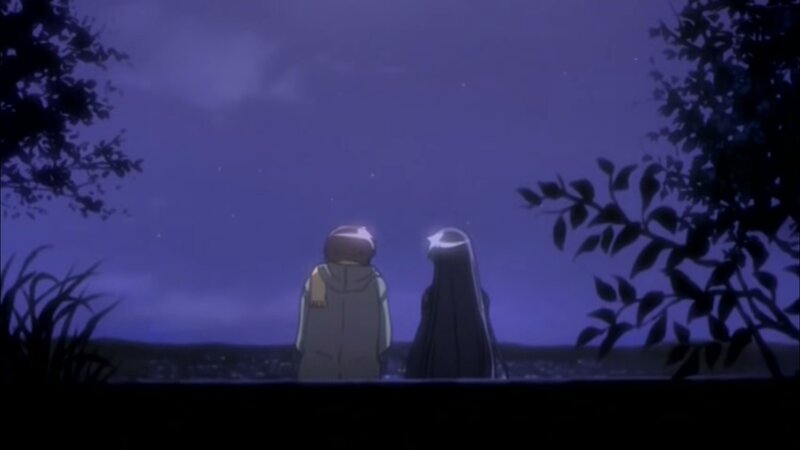 Two Figures Watching Stars