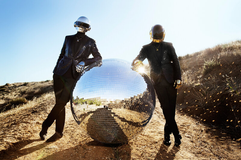 Two Figures with Disco Ball