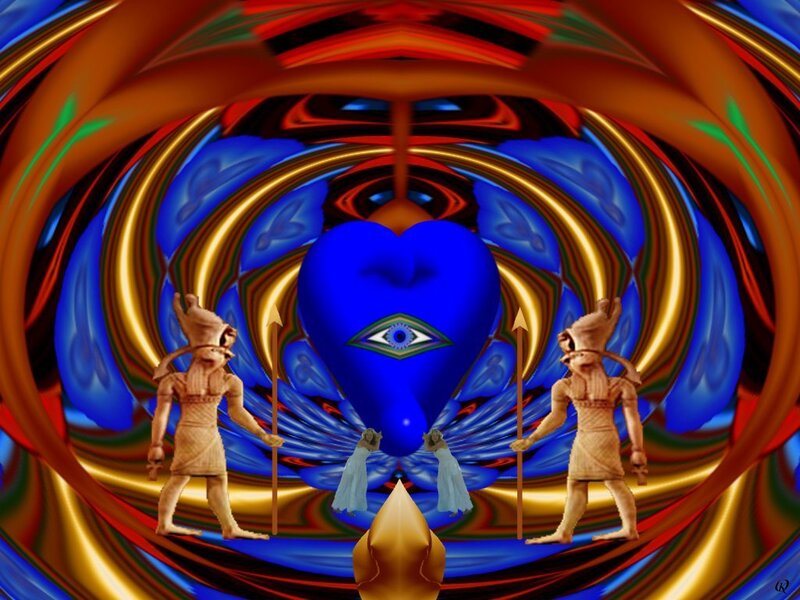 Two Figures with Heart