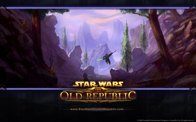 Two Figures with Lightsabers — Purple