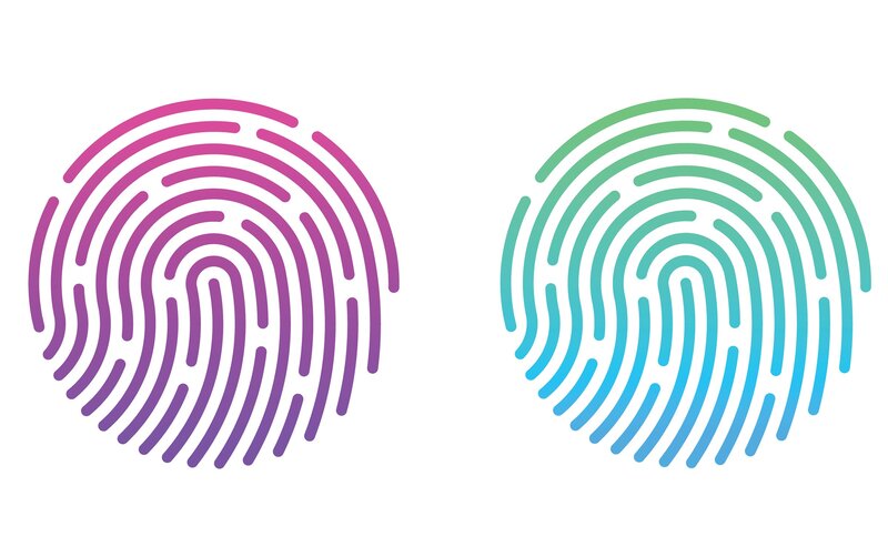 Two Fingerprint Icons