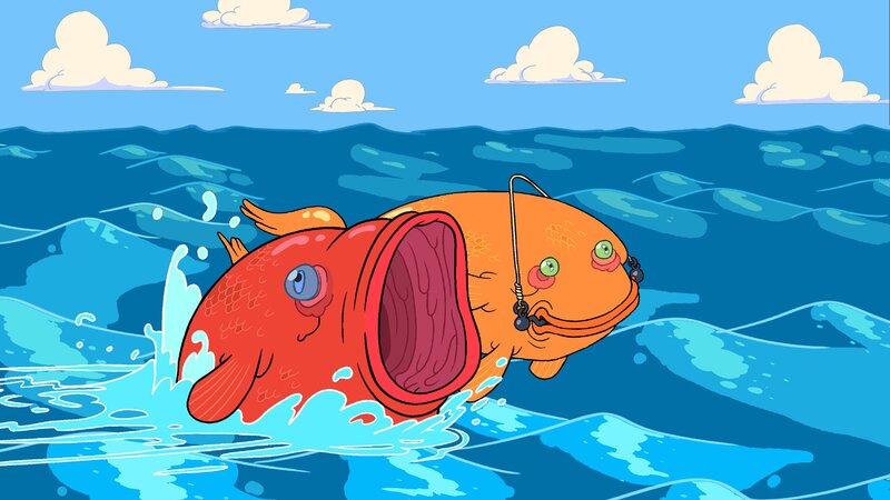 Two Fish Fighting