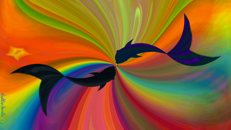Two Fish Silhouettes
