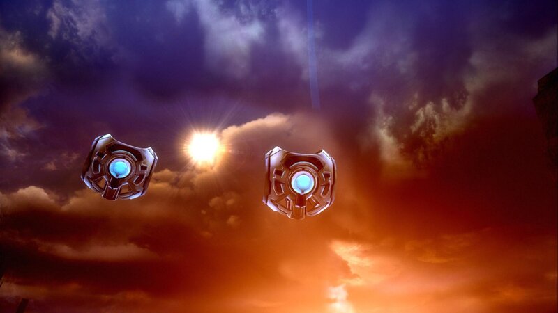 Two Floating Devices — Orange