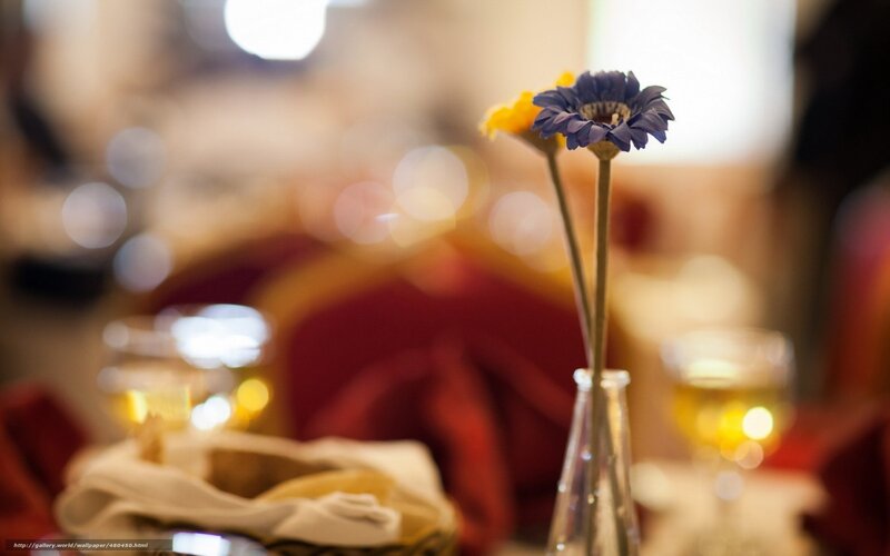 Two Flowers in a Vase — Purple
