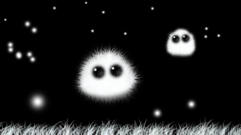 Two Fluffy Creatures