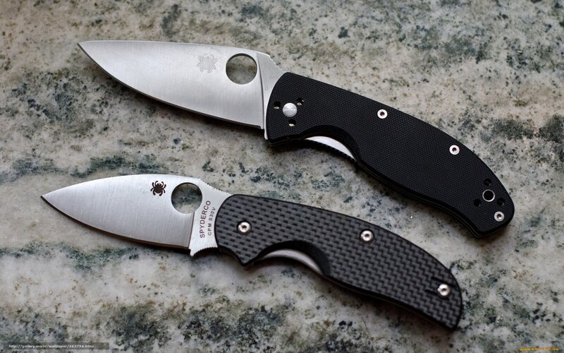 Two Folding Knives — Black