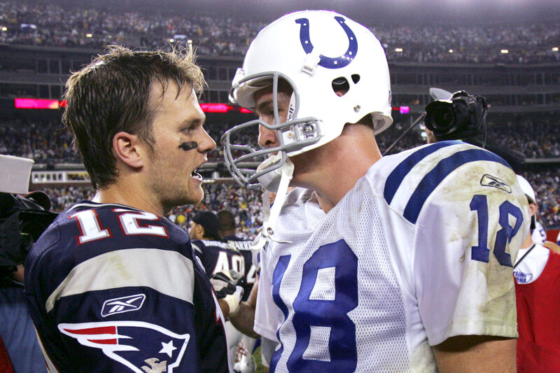 Two Football Players Talking — White