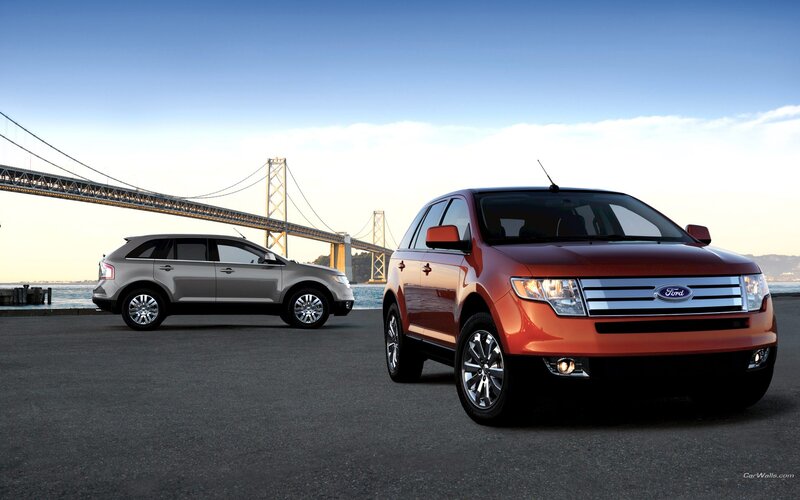 Two Ford Edge SUVs — Red