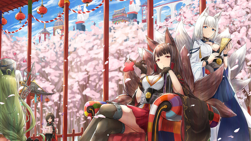 Two Fox Girls on a Ride