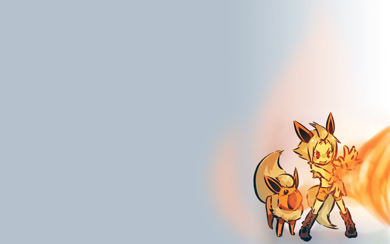 Two Fox-like Creatures — Orange, Dynamic