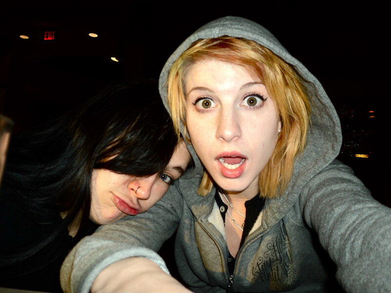Two friends taking a selfie