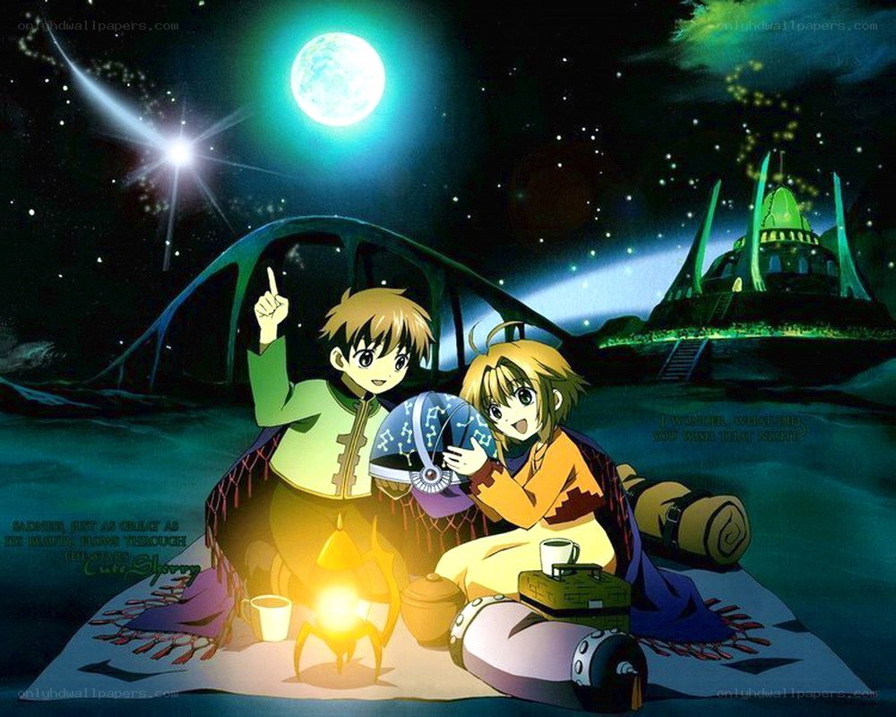 Two friends under the stars