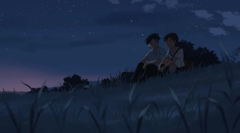 Two friends under the stars