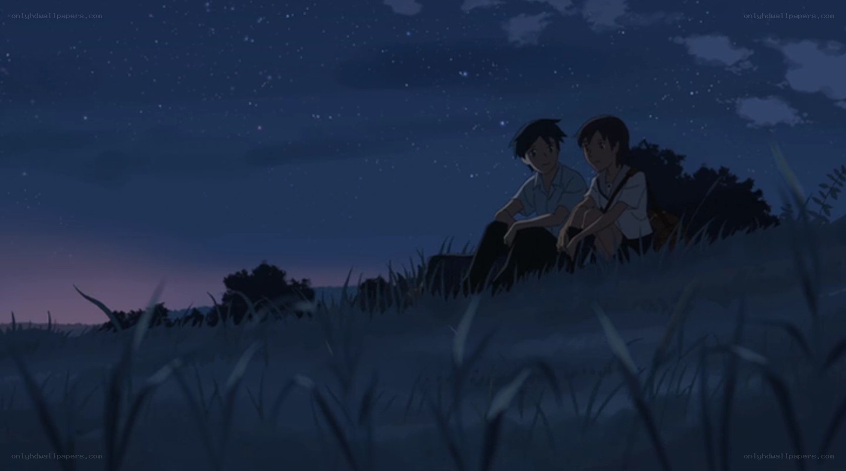 Two friends under the stars