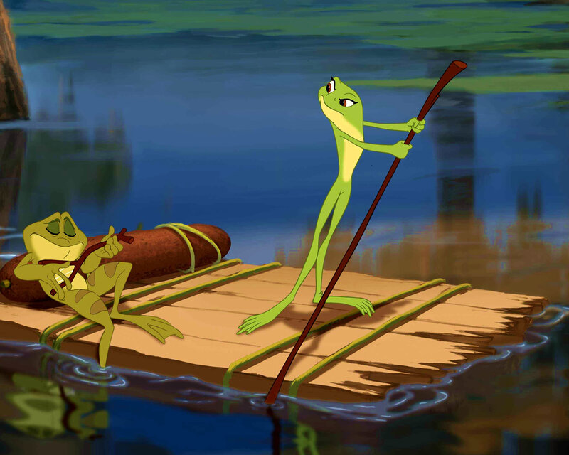 Two Frogs on a Raft