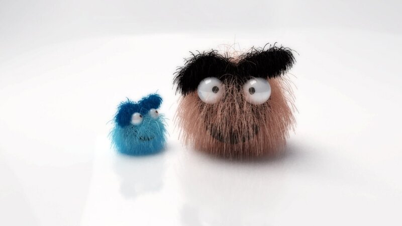Two Furry Creatures — Blue