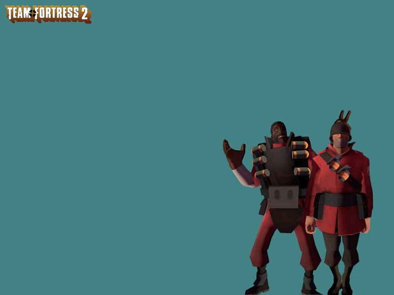 Two Game Characters — Teal