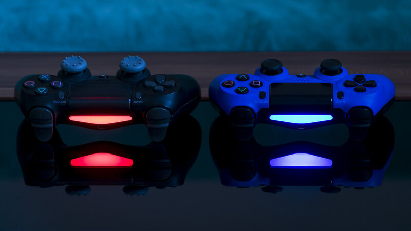 Two Game Controllers — Black, Dramatic