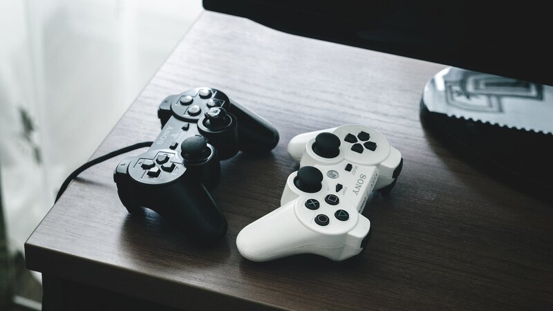 Two Game Controllers — Black