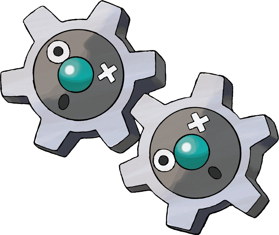 two gear-shaped creatures