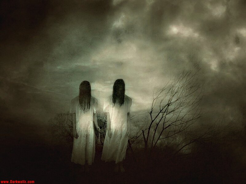 Two Ghostly Figures — Gray