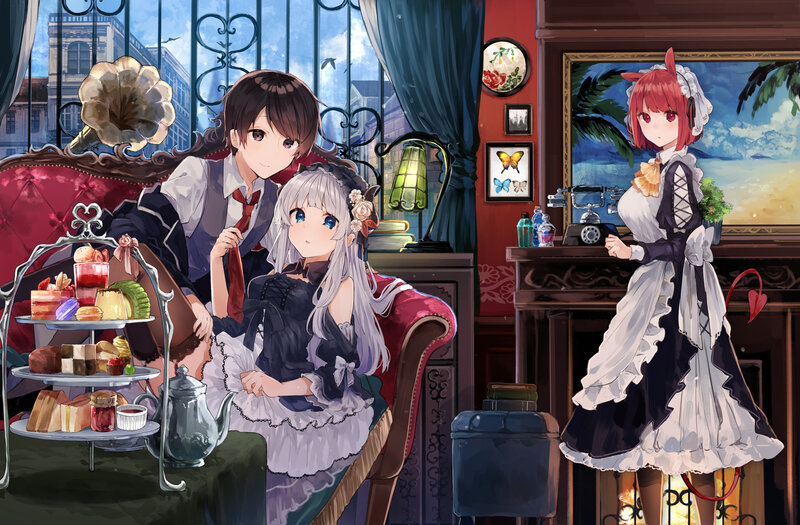 Two Girls and a Boy — Red
