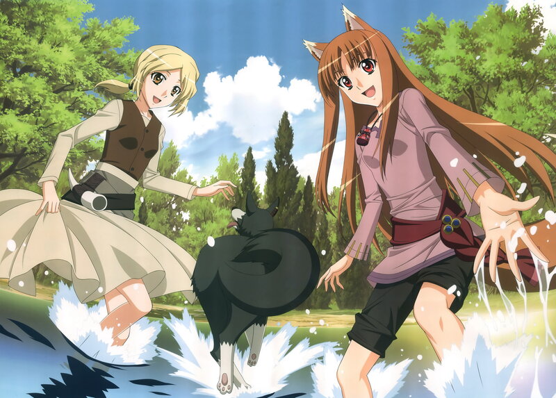 Two Girls and a Dog — Green