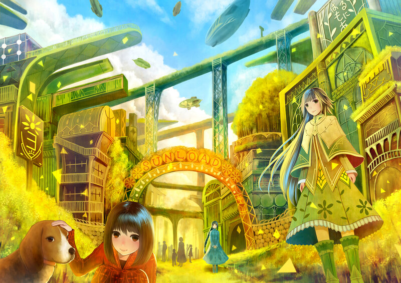 Two Girls and a Dog
