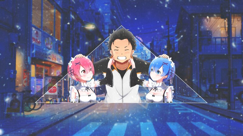 Two Girls and a Man — Blue, Calm