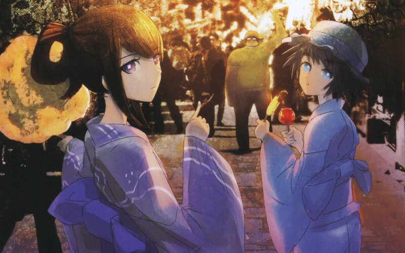 Two girls at a festival