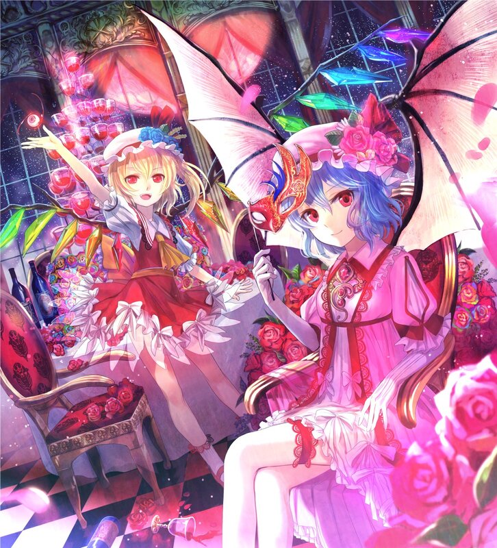 Two girls at a magical party
