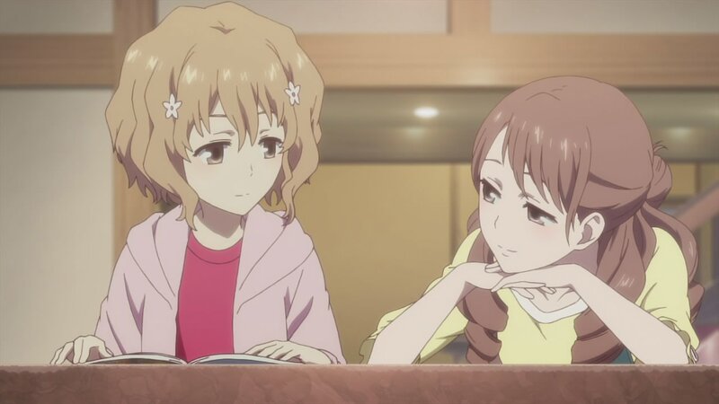 two girls at a table
