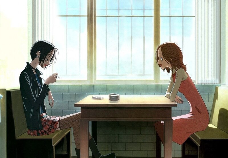 Two Girls at a Table — Brown, Calm, Afternoon