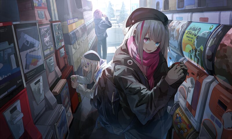 Two Girls at Arcade