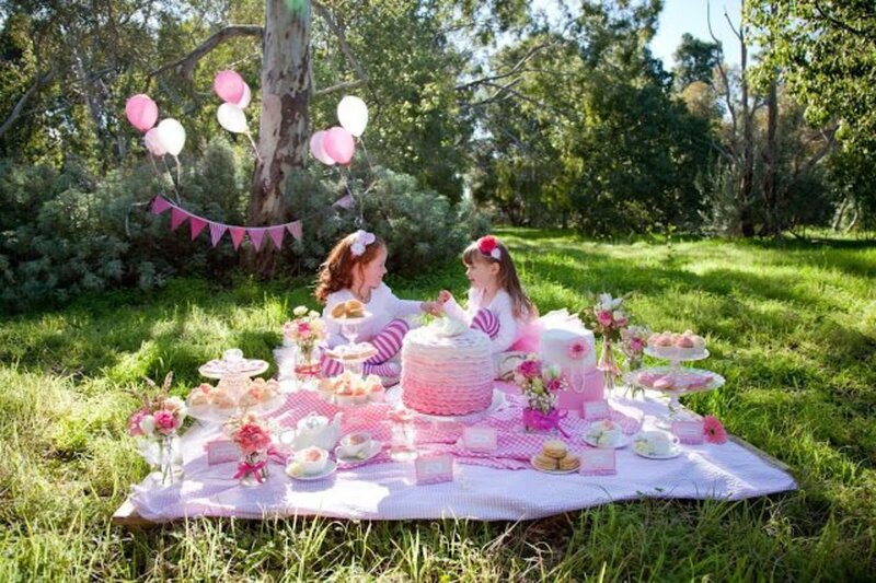 Two Girls at Picnic