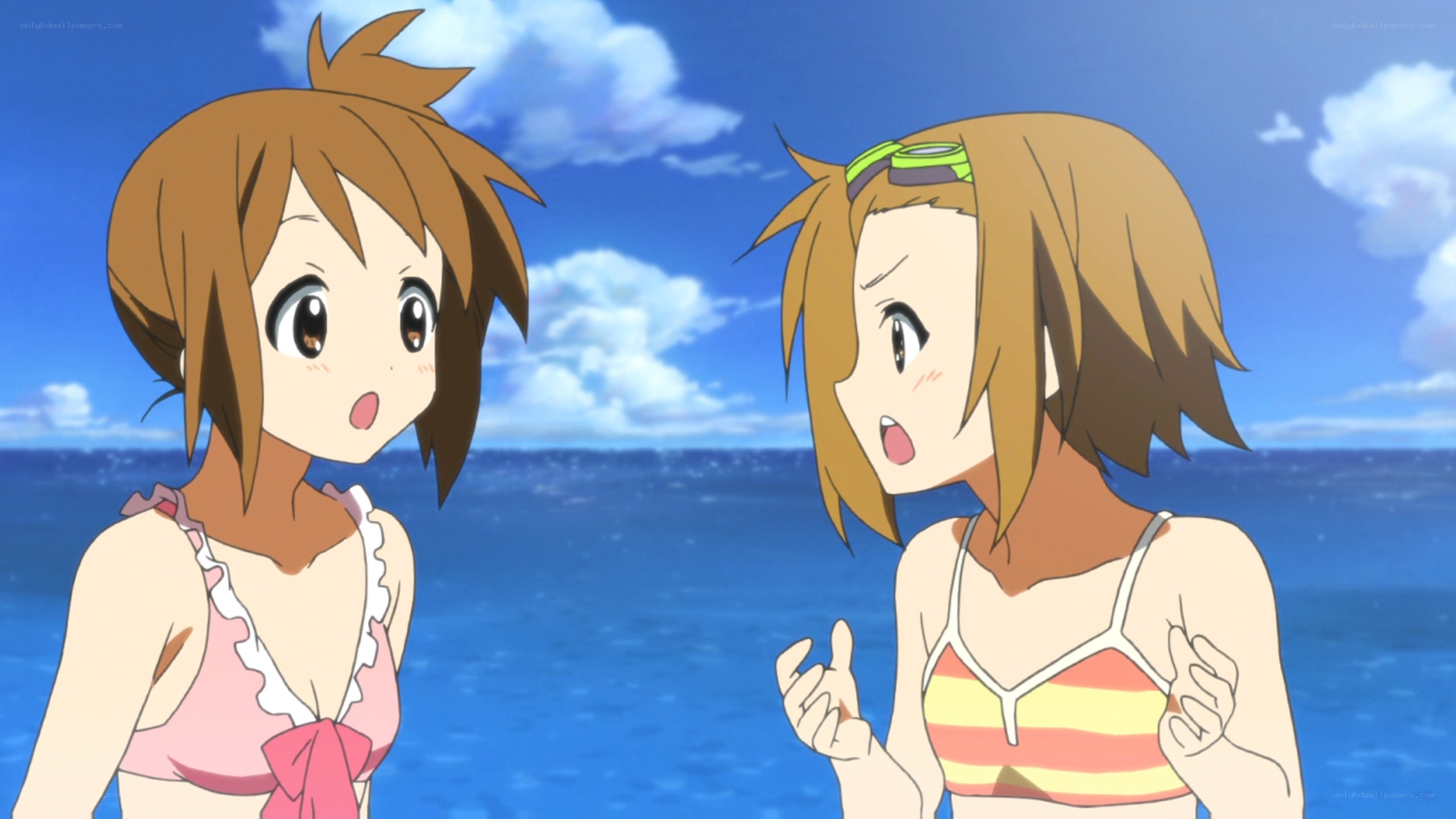 Two girls at the beach