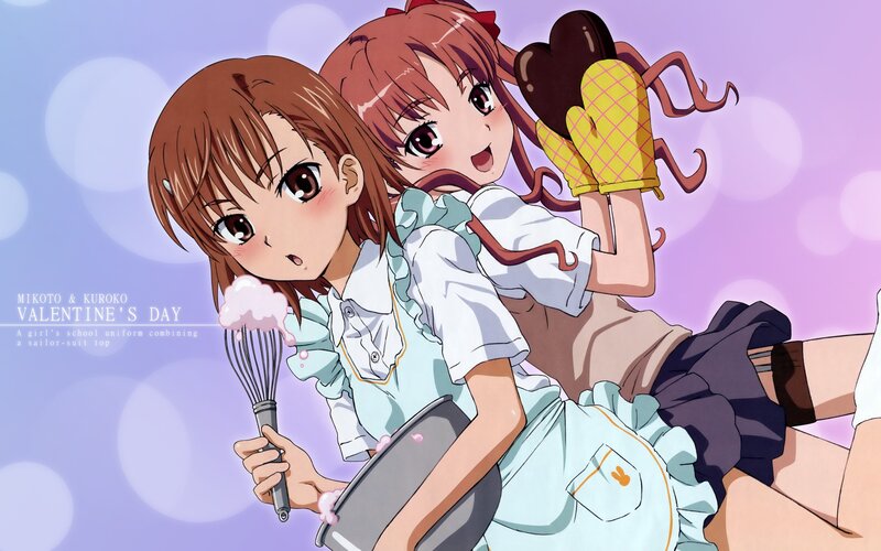Two Girls Baking — Purple
