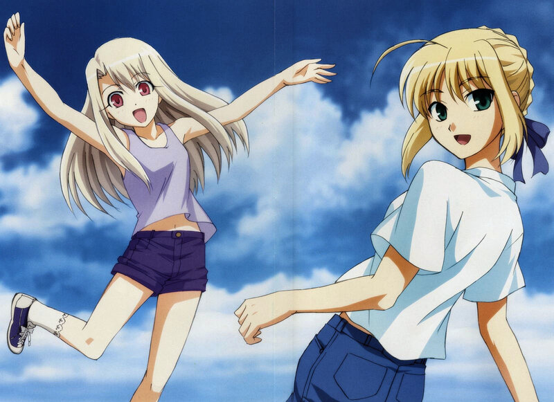 two girls dancing in the sky