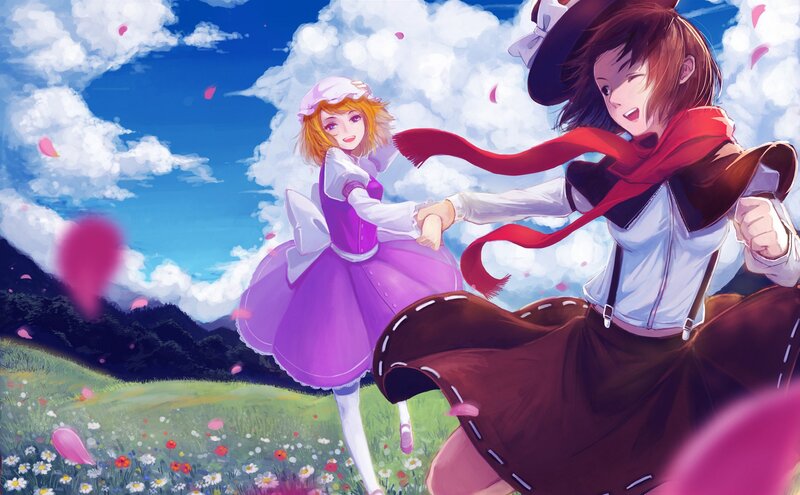 Two Girls Dancing — Purple