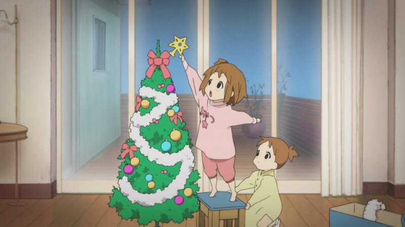 Two Girls Decorating a Tree
