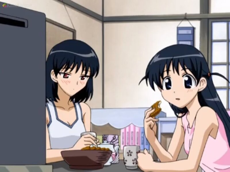 Two Girls Eating